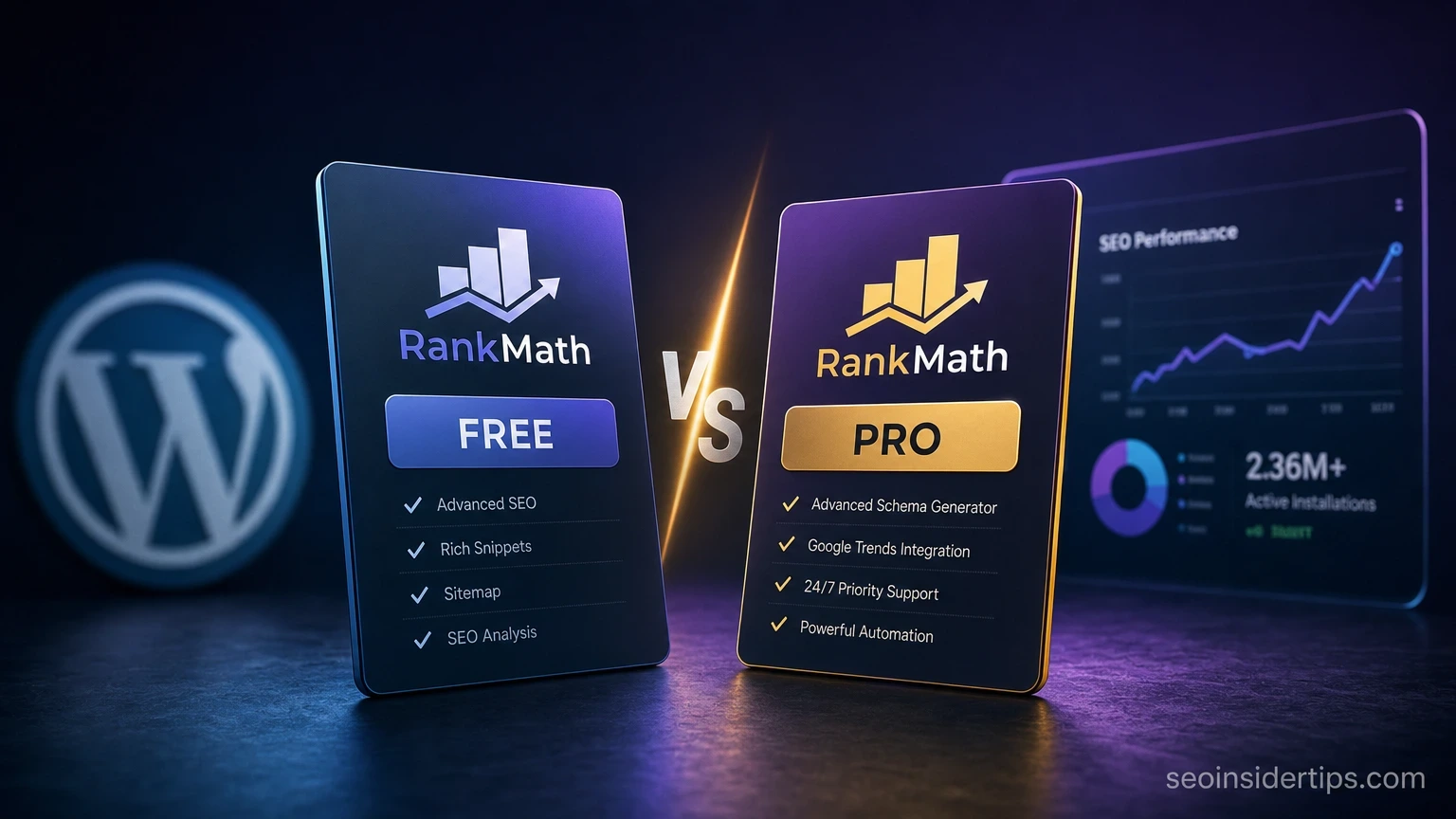 Rank Math Free vs Pro Version Comparison for New Blogs in 2026