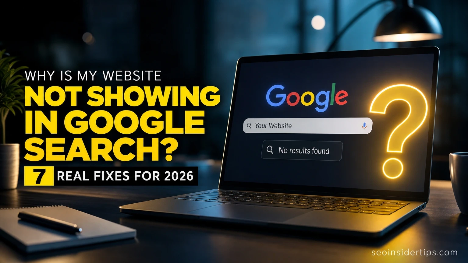 Why Is My Website Not Showing in Google Search? 7 Real Fixes for 2026